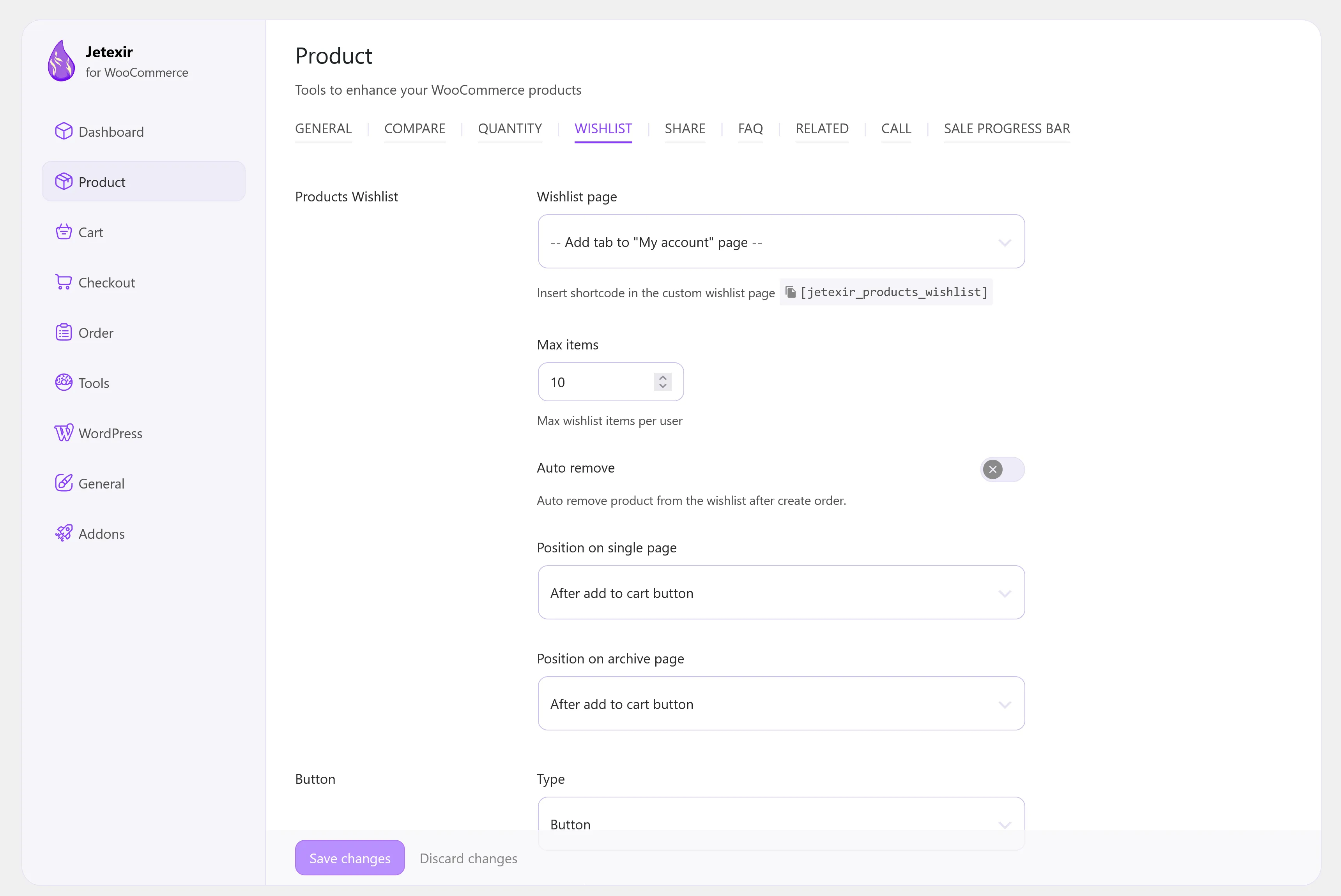 Jetexir product wishlist Jetexir product wishlist